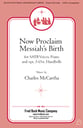 Now Proclaim Messiah's Birth SATB choral sheet music cover